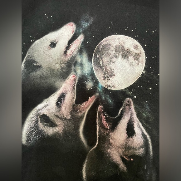 Opposums Howling at the Moon t-shirt - Picture 2 of 3